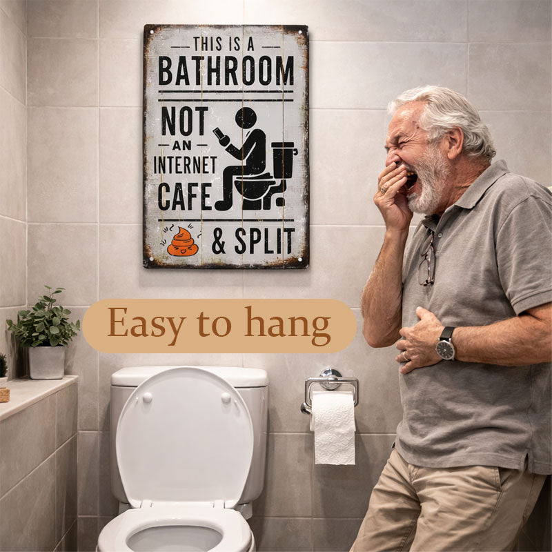🚽 Dette er et toalett, ikke en internettkafé.