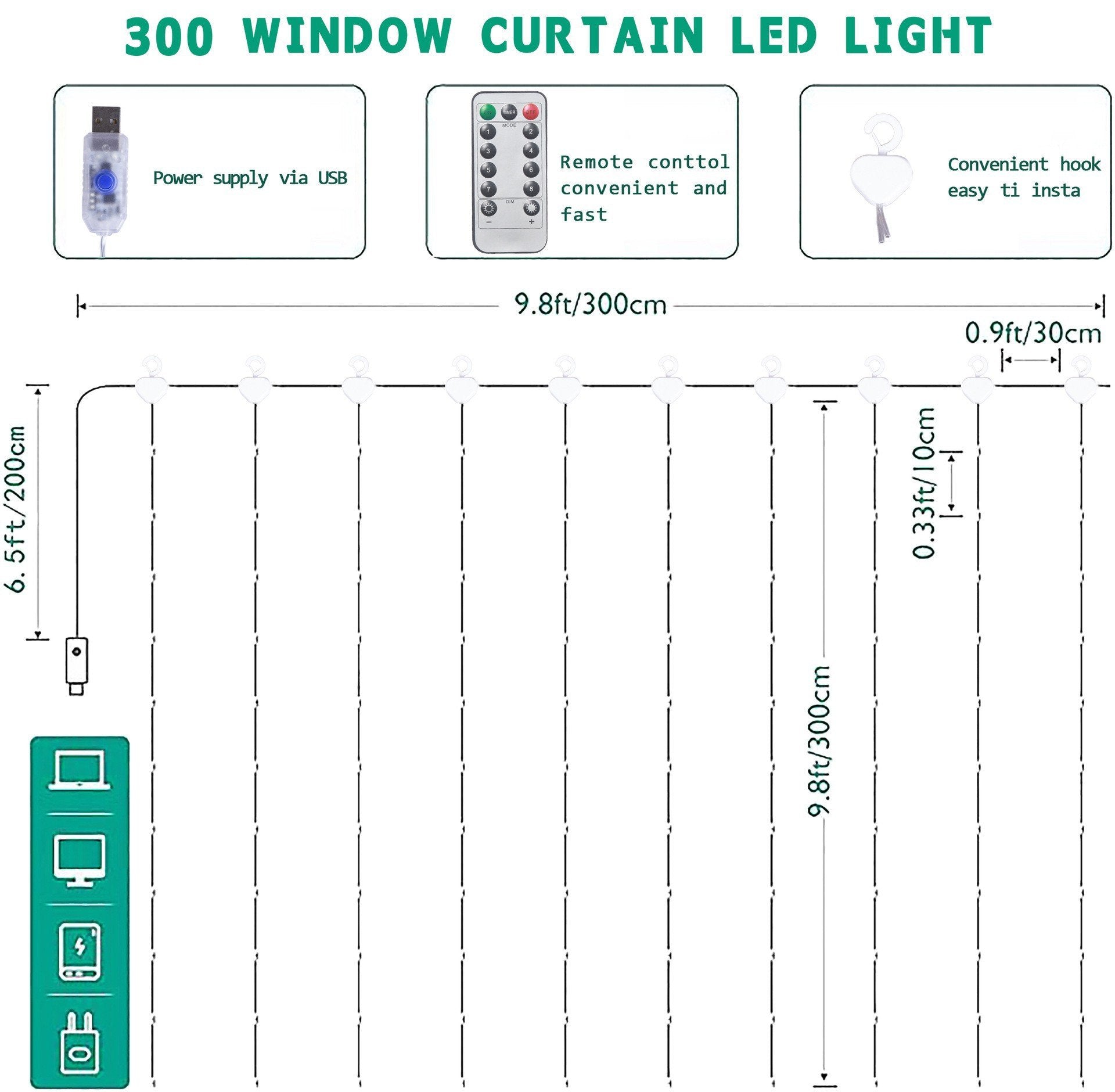 🎁Tidlig julesalg 49 % rabatt🎅LED-lyslenker, USB-drevet LED-lysgardin til gaveinnpakning