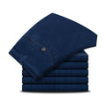 Herrejeans med høy midje og rett snitt