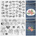 🌸Blomsterlinjer designet blomsterkantmønstre Broderimønstre – Stick & Stitch for nybegynnere
