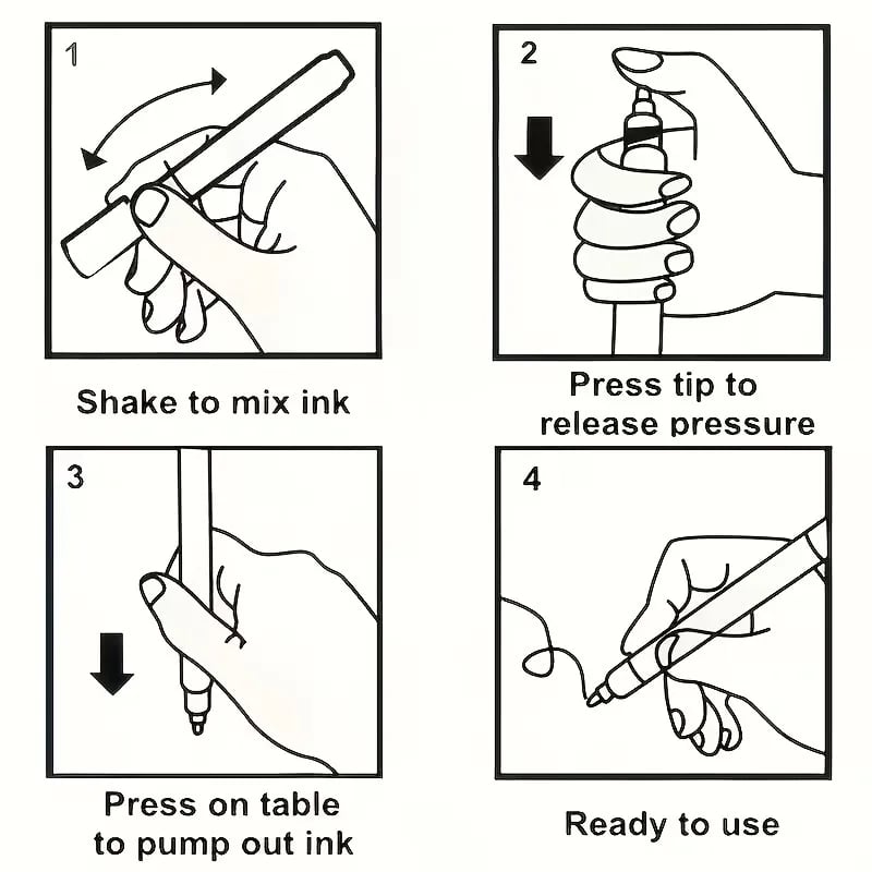 Gullfarget gravsteinspenne til restaurering av falmede gravinskripsjoner