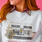 🎄 ✨Rød julerute med strass og avtakbar krage