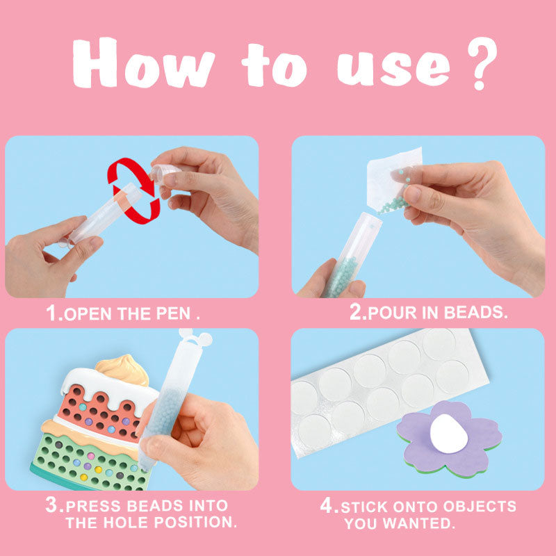 DIY håndlaget diamantmaleri med perler