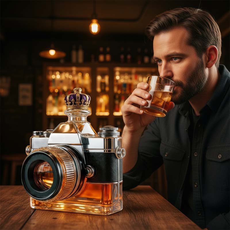 Kamera glassflaske