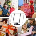 {Gratis Frakt}Tre-sidig sammenleggbart Led-sminkespeil