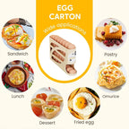 Rullbar oppbevaringsboks for egg