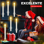 🎄 Julespesial 🔥 6 stk flammeløse LED-vinduslys