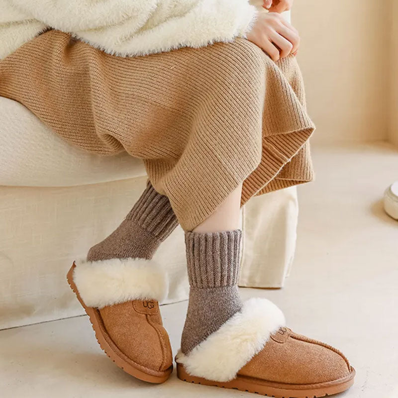 🧦 5 par varme ullsokker i middels høyde