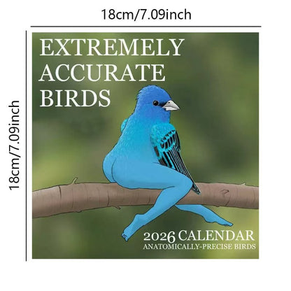 🔥2026 NYHET🔥2026 Kalender med ekstremt nøyaktige fugler🐦📅