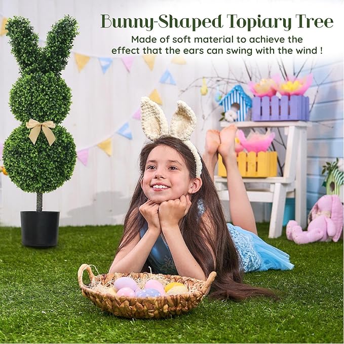 {Gratis Frakt}🌳🐇Håndlaget kanin formet som et tre💥