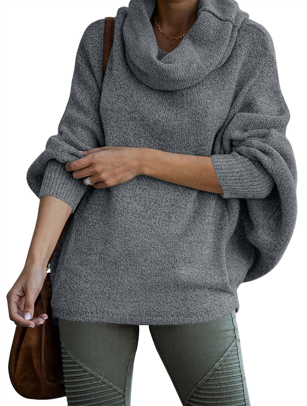 {Gratis Frakt}✨Gensere med cowl-hals for damer med lommer
