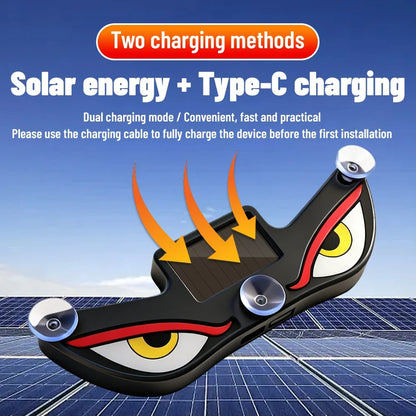 🔥Siste dag med 49 % rabatt – Solar Demon Eye LED-vinduslampe til bilen