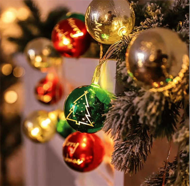 🎁Oplyste juletreglimtpynt