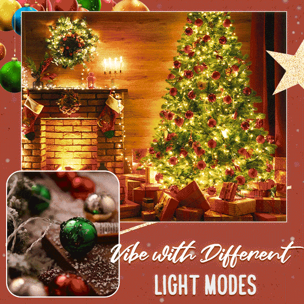 🎁Oplyste juletreglimtpynt