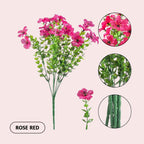 🌺UV-resistent fargerik kunstig blomst💖