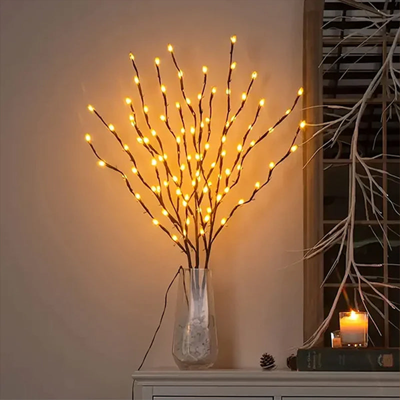Dekorative LED-belyste grener