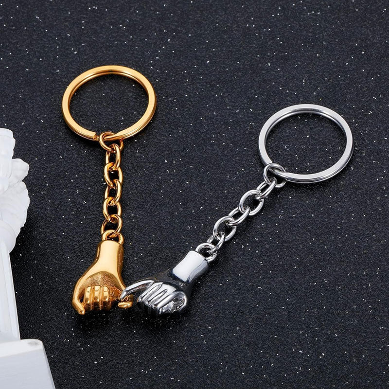 Magnetiske nøkkelringer med lillefinger – sett med ledd for par og bestevenner 🤞💞