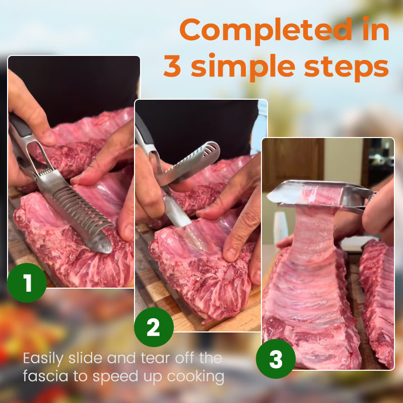 🔪 BBQ Rib Membrane & Fat Remover Tool - for enkel tilberedning av kjøtt!