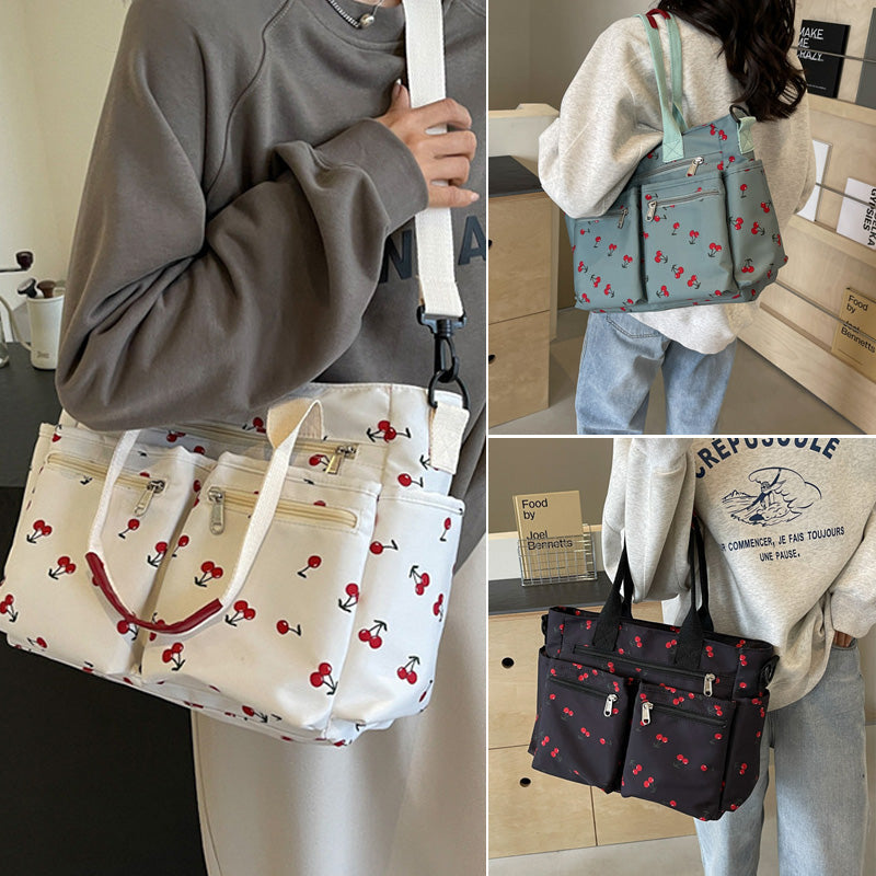 🍒Bag med kirsebærtrykk