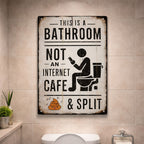 🚽 Dette er et toalett, ikke en internettkafé.