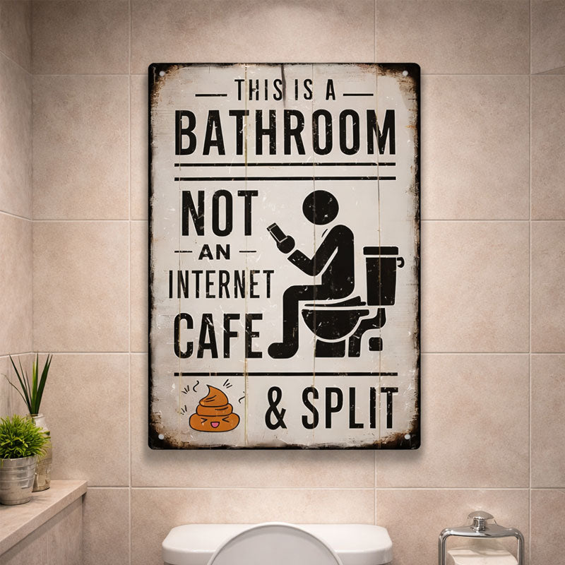 🚽 Dette er et toalett, ikke en internettkafé.
