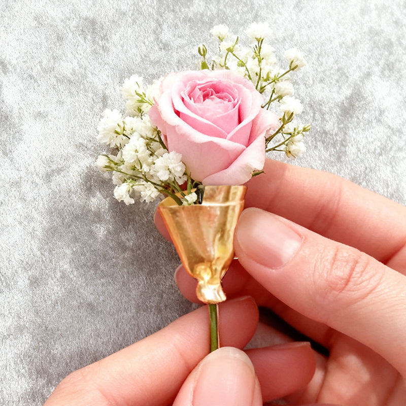 Bærbar blomsterbukettklemme