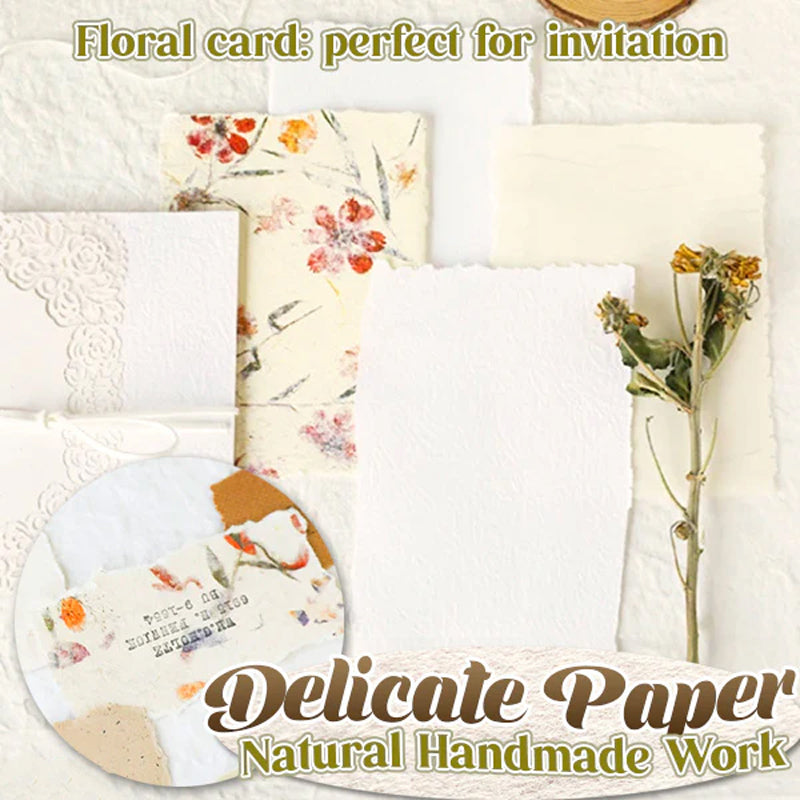 DIY-papirmakersett med pressede blomster