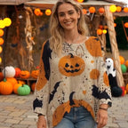 🎃 Hekseaktig koselig stemning - Gresskargenser i Halloween-strikk