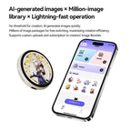 📱 Pixel Touch digital badgeskjerm – 📸 500 mAh lettvektsbilde for foto/video/GIF-er