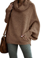 {Gratis Frakt}✨Gensere med cowl-hals for damer med lommer