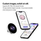 📱 Pixel Touch digital badgeskjerm – 📸 500 mAh lettvektsbilde for foto/video/GIF-er
