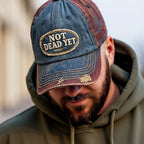 IKKE DØD ENNÅ - Vintage vasket baseballcaps