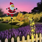 ⏰Solcelledrevet hagelampe i form av julenissen🎅🎄