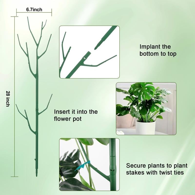 💕💖🌿Hagearbeid Grønn plante støtte ramme
