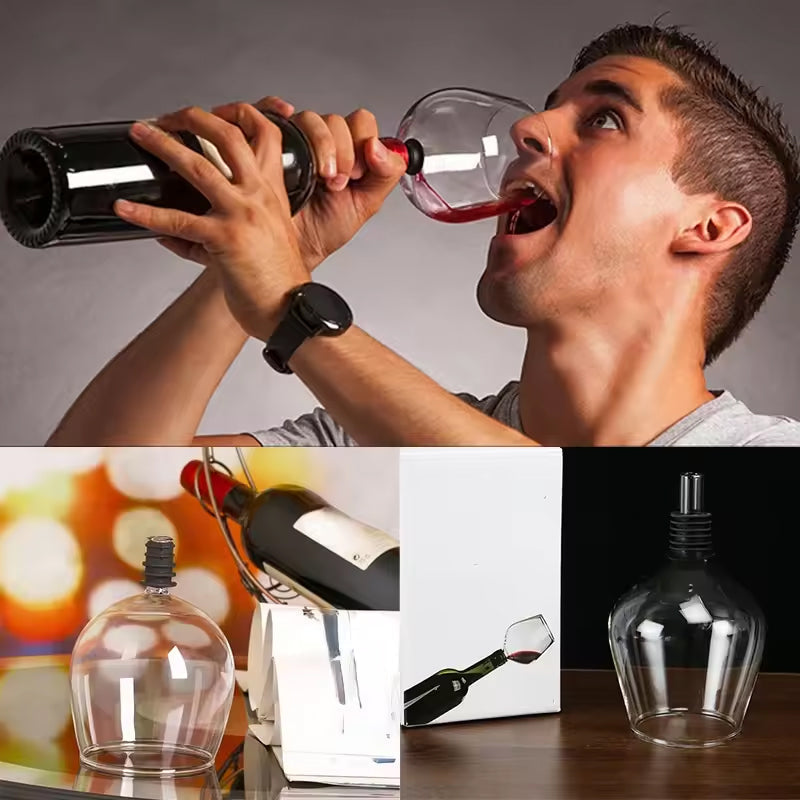 🔥NYTT ÅR SALG🎉Kreativ vin toppers rett drikkeglass