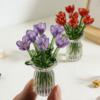 Blomsterpynt i glass