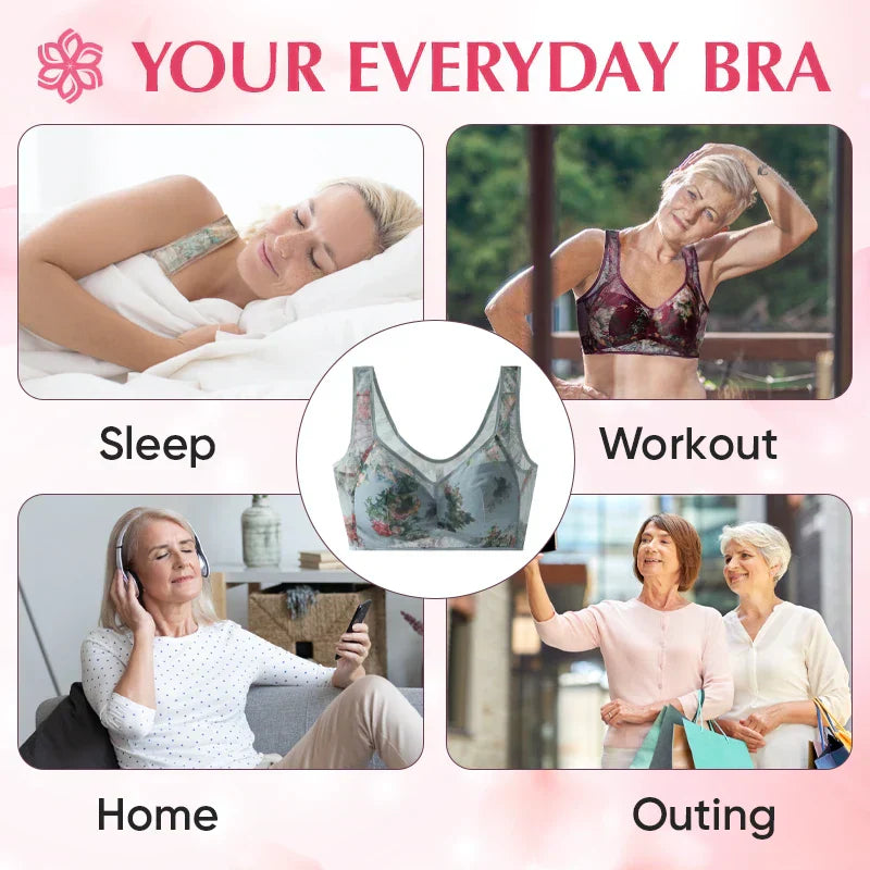 [Rika womenswear] - Ice Silk Lace Everyday Cooling Comfort BH