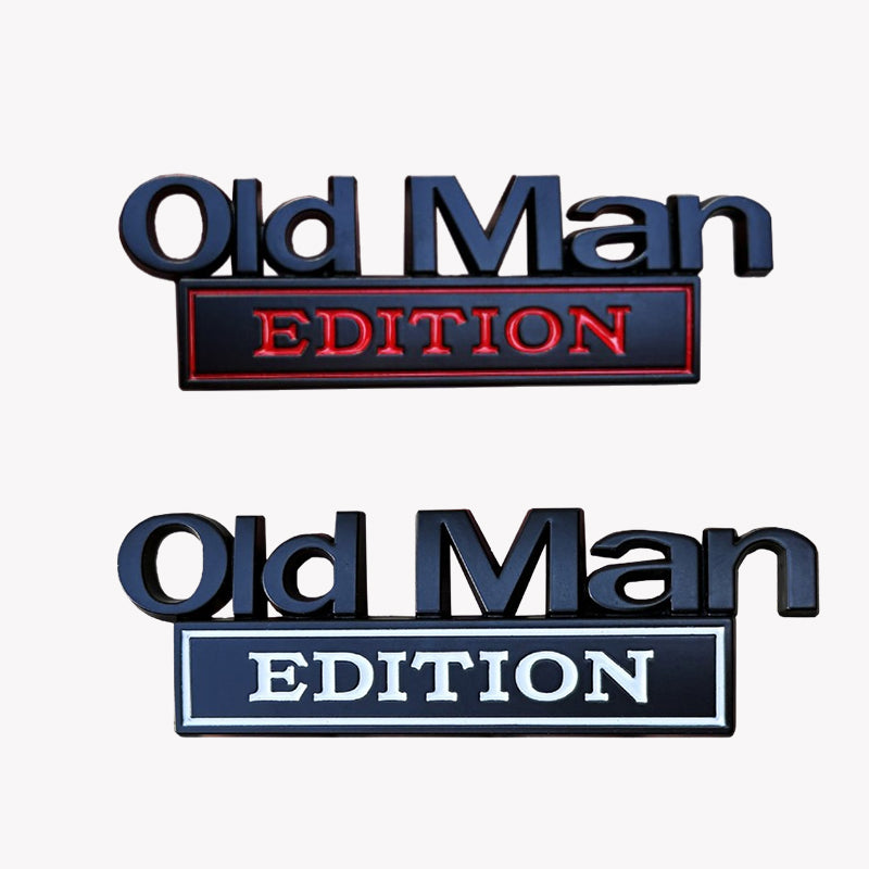 🚗 Old Man Edition bilemblem
