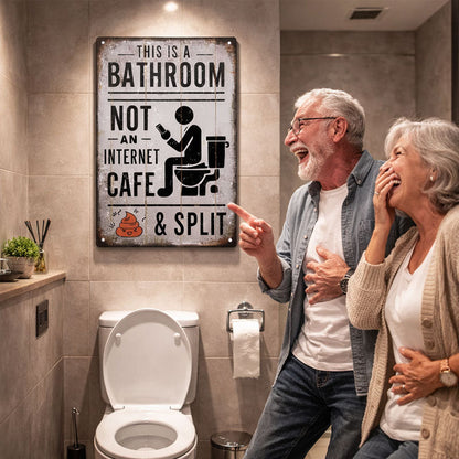 🚽 Dette er et toalett, ikke en internettkafé.
