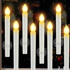 🎄 Julespesial 🔥 6 stk flammeløse LED-vinduslys