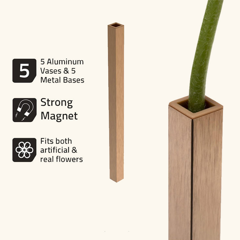 Magnetisk aluminiumsvase