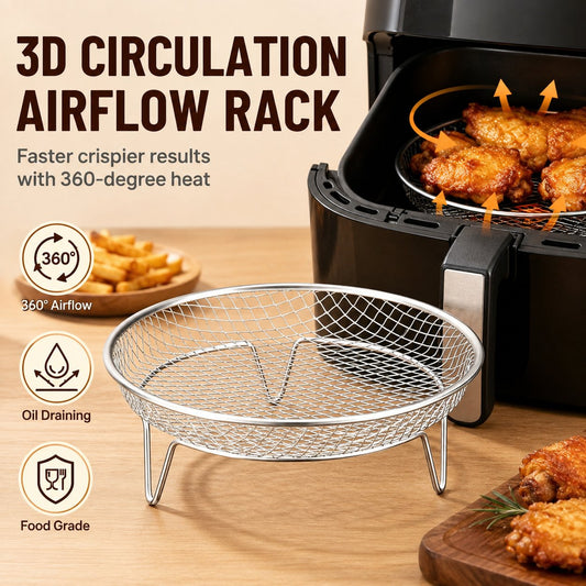 🔥🥘 Airfryer-rist i rustfritt stål – Sprøtt uten anstrengelse