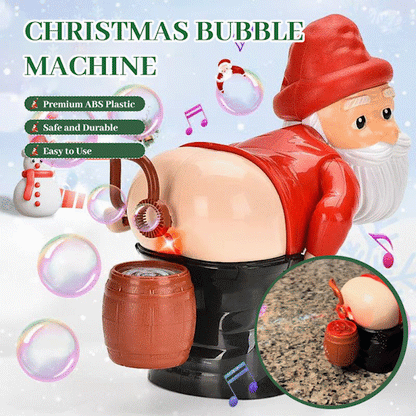 🎅💨 Prompende Julenisse med Såpebobler – Musikk, Latter og Julemoro! 🫧