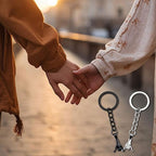 Magnetiske nøkkelringer med lillefinger – sett med ledd for par og bestevenner 🤞💞