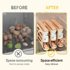 Rullbar oppbevaringsboks for egg