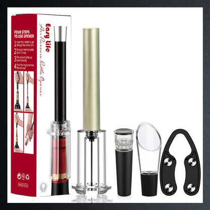 🔥Hotselgende produkt 💥🍾Luftpumpe Korketrekker Vinflaskeåpner Sett
