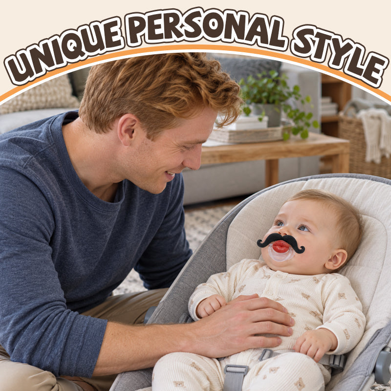 👶😜 Smokk med røde lepper og bart – morsom fotorequisite for søte babybilder!