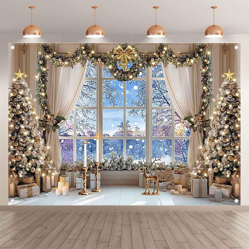 🎄 Julesnøscene bakgrunn
