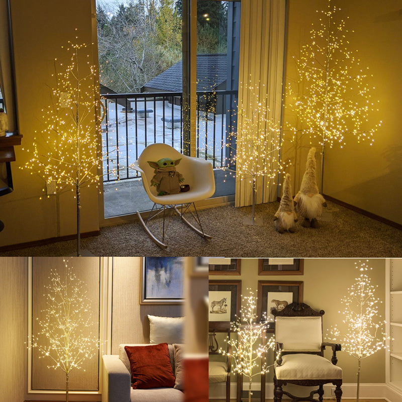 🎄✨LED-opplyst juletre med kvist