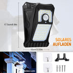 Vanntett solcellelampe med klips